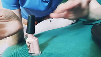 I painted my nails. asmr