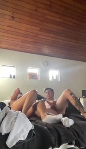 My girl and I at my house