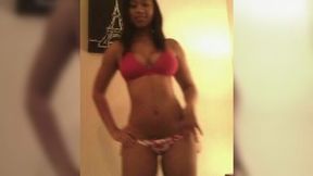 Wondrous all alone cam brunette with natural tits was awkwardly dancing