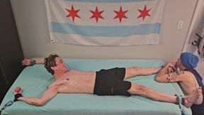 Colin Bryant playful tickling  on the bed