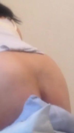 Dirty Sissy Exercising Her Big Ass with Her Dildos