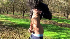 Cute Twink Secretly Masturbates in the Forest