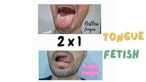 2 in 1 Tonge Fetish