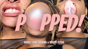 Popped! - Bubble Gum Chewing ASMR & Mouth Fetish with Temptress Mango
