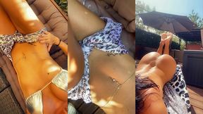 comme promis je me suis mis toute nue sur ma terrasse... c’est tellement plus...