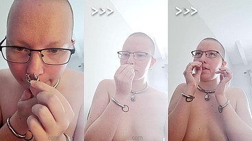 Join me as I attempt to stretch my septum piercing up to 6g(4mm) so I can put an even thicker ring in it.