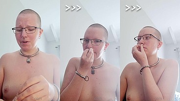 Join me as I attempt to stretch my septum piercing up to 6g(4mm) so I can put an even thicker ring in it.