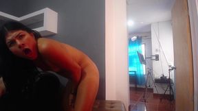 ts angelique - funny nude jokes and some troubles with a broken cam