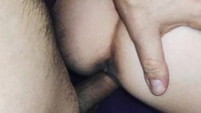 Graceful sex with a beautiful slender milf in fishnet stockings