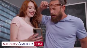 Petite Redhead Takes Her Professors Cock In - Brad Newman And Michelle Anthony