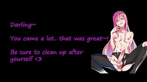 Zero Two Punishes You! Hentai Futa JOI Oral Anal Jerk to the beat