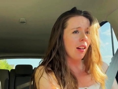 Lush Babe Has Orgasms Galore with Sex Toys in Drive-Thru