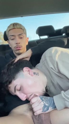 Head Road Sucking Twink Sucked Dry!