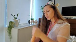 Dani Daniels plays nurse and nurses you back to health with dirty talk and hot lingerie