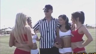 Lucky guy fucked 4 horny girls