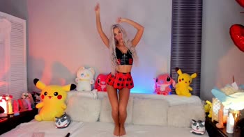 Blush Mikki's Sultry Mini-Skirt Seduction in Latex