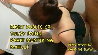 Pinay Hot Teen Sa Public CR Di Napigilan Umungol Muntik Na Mahuli