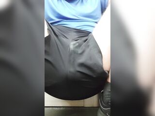 Pissing And Cumming in Sport Gym