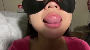 Cute asian slut begs to deep throat your cum like a desperate good girl