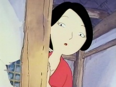 Humorous Japanese animation of a housewife getting a dicking