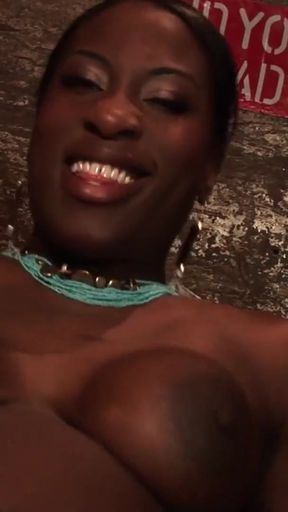 Unforgettable moment from "Superb thick ebony is fucking a guy in interracial at his car repair shop"