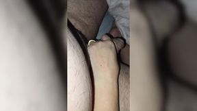 EXPERIENCED ONE accidentally shows off her hand on son's erection