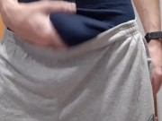 Sexy Russian teen jerks off big cock