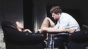 Emylia Argan Fire In Her Eyes - Hairy Darling In Stockings Emylia Argan In Erotic Couple Hardcore