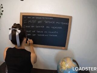 Hard nut blasted in cheerleader during study session