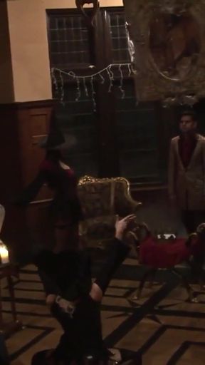 Emotional moment from &quot;When lord Macbeth has an orgy all the busty maidens in the&quot;