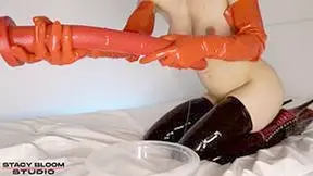 Anal Play With Long Toy Hankey Toys - Stacy Bloom