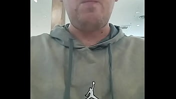 A gay man from Russia decided to have lunch first to get his strength back before masturbating in a shopping mall bathroom!