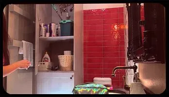 Seductive Upskirt Tease with Petite Girl in G-String Panties