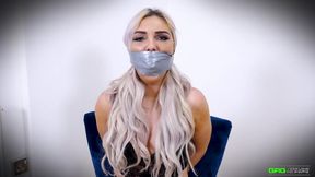 Roxee - PVC tape gagged