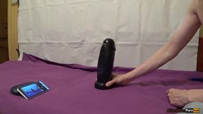 Hung Dildo System Destroys Gay Ass Gape Ride Cum Flood