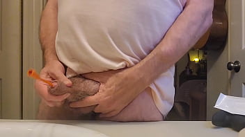 Preview of my #8 video where I jerk off my cock and take a piss with a catheter.