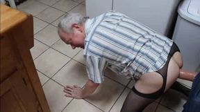 Crossdresser Erachi Takes Big Cock Doggy Style