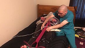 Jun 14 2022 - Rubber Boy Gets Tied Up & Breath Controlled In Silver Nylon