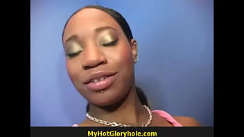 Sexy Ebony Deepthroats Gloryhole Dick 7