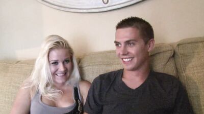 Jordan Blue Is An Interracial Fucking reaction as she pulls down his pants