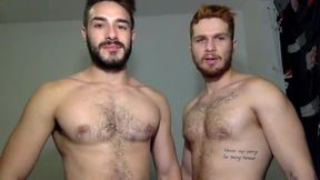 Two Hot Bearded Guys Suck and Fuck