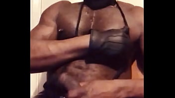 Part 1 Black Muscle Verbal BBC Masked Porn Edging Session