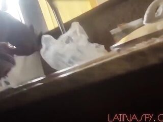 Maid with massive breasts gets grabbed at work part 1