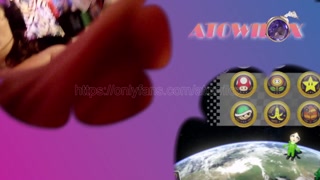 French gamer girl squirting everywhere while playing Mario kart with her subscribers (MARIO FIAK)