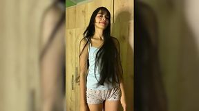 My GF's Sexy Slim Latina Bestie Wanted To Play Truth-or-dare With Me But Ended Up Riding My Cock