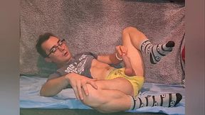 Cute College Boy Wanking And Cumming Hard In Front Of His Daddy