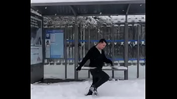 Mi ojete en la nieve