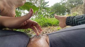 Horny latina girl teases her pussy with her fingers until its dripping wet with squirt