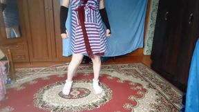 Stunning Crossdresser Giving Naughty Glances While Teasing