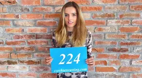 Skinny model is testing her luck with a Czech agency